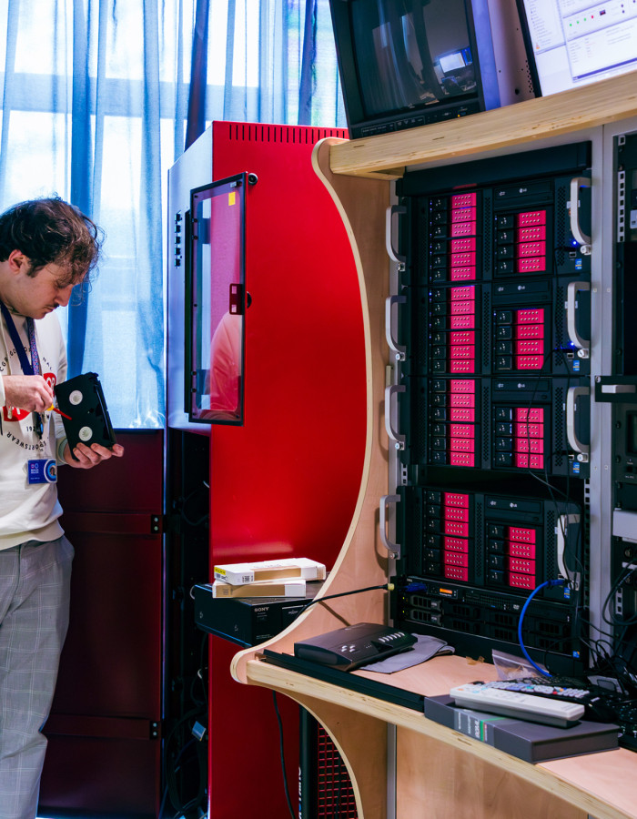 Photo of our digitization process