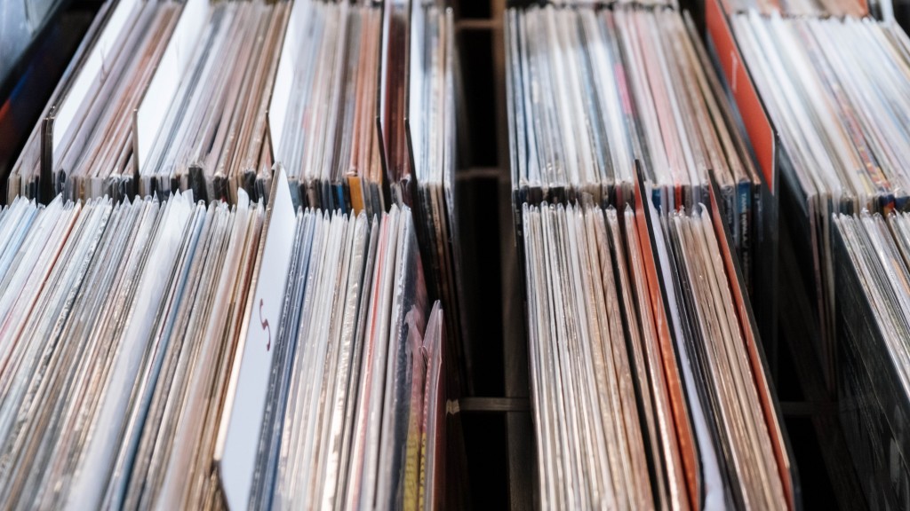 Foto van bakken met elpees