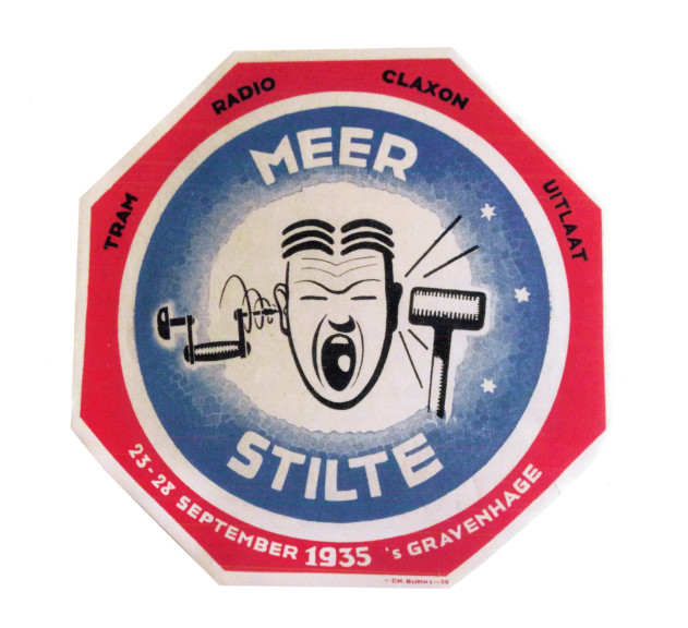 Vignet ‘Meer stilte’, 23-28 september 1935 - Ontwerp Charles Burki