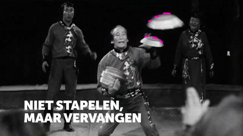 niet stapelen maar vervangen