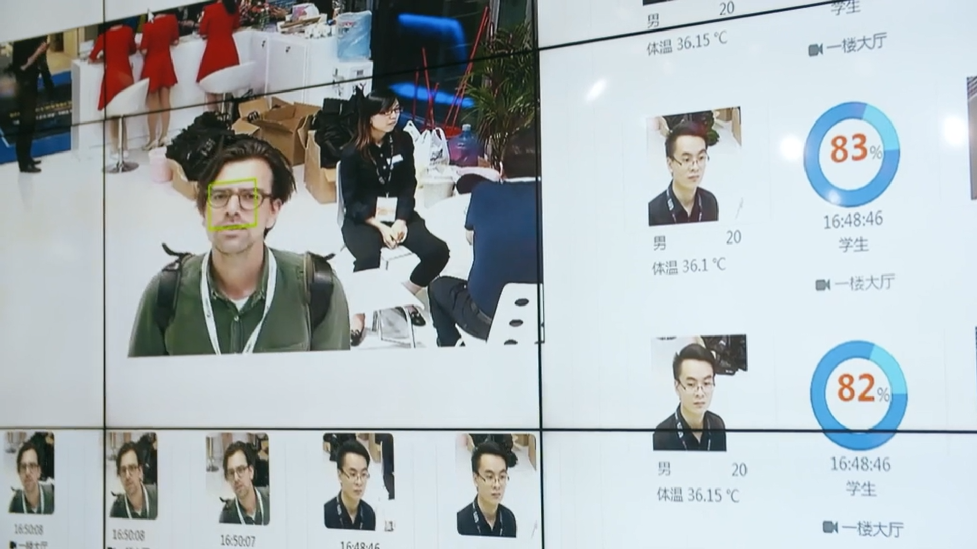 gezichtsherkenning op straat