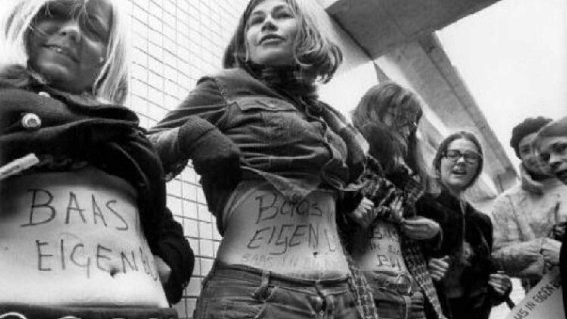 dolle mina's jaren 70 baas in eigen buik protest