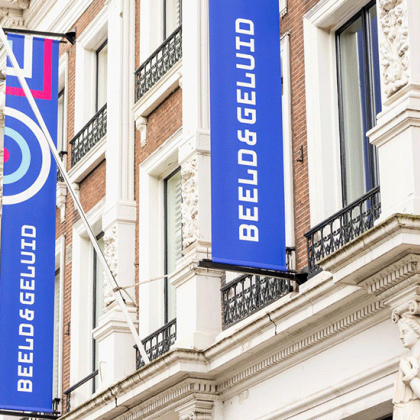 Decoratief: voorgevel Beeld & Geluid in Den Haag