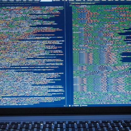 data op een computerscherm